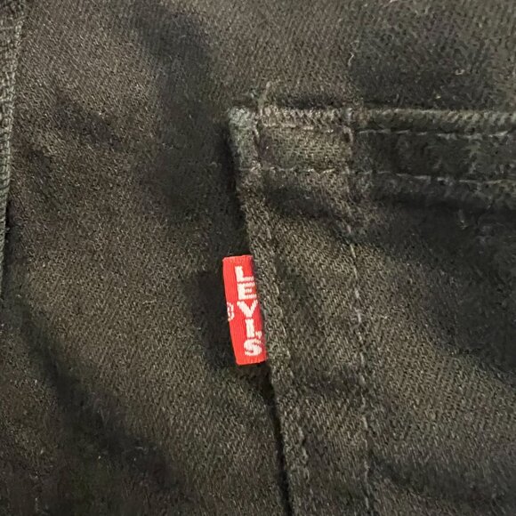 Levis 512 Slim Taper Black Jeans Mens 34X32 Classic Casual Everyday Denim Pants - Picture 7 of 11